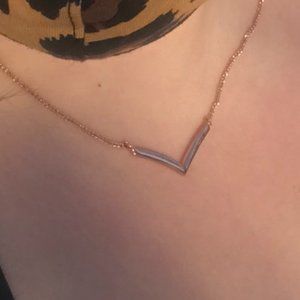 Gabriel & Co. 14kt Rose Gold Chevron Necklace
